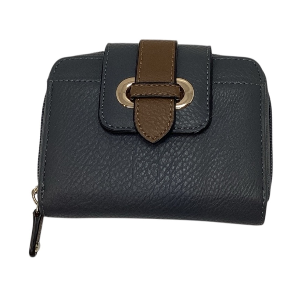 🌺 FREE with any purchase ⭐️ Mia & Luca Elegant Grey and Brown Women's Wallet